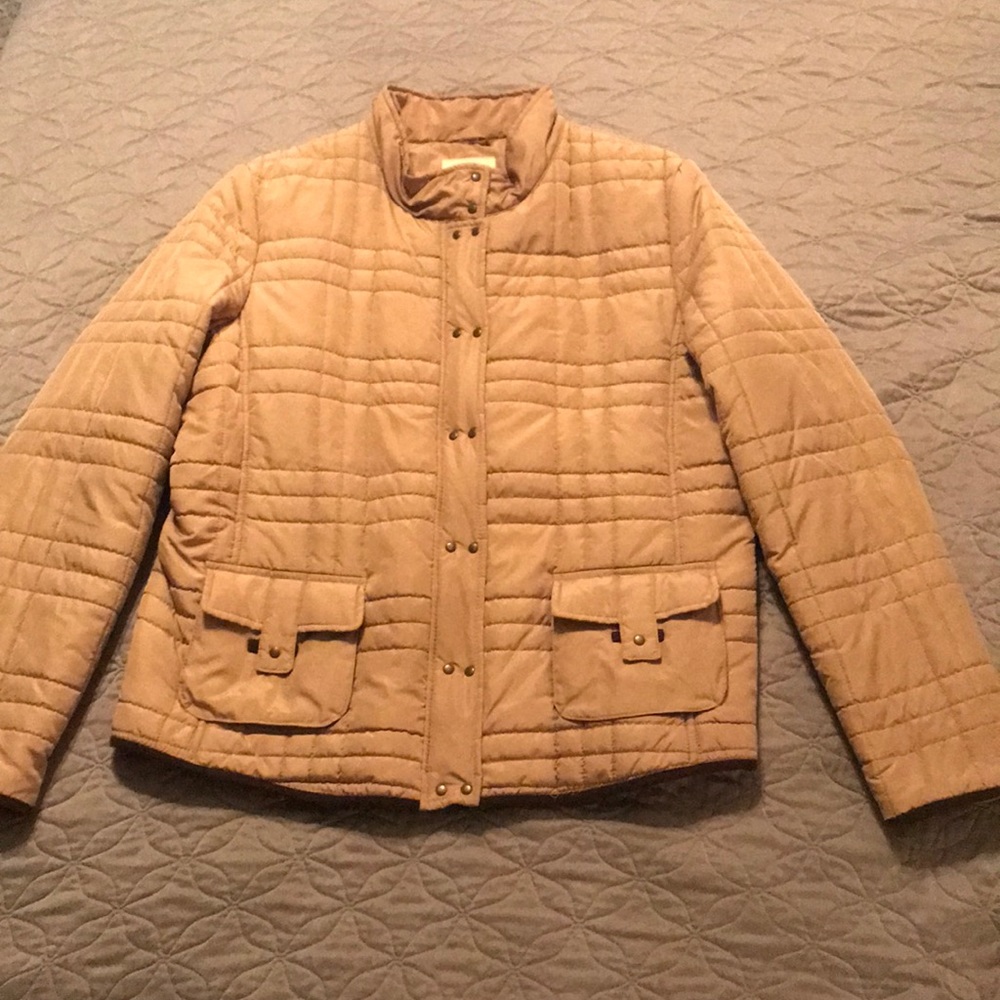 Merona beige puffer jacket